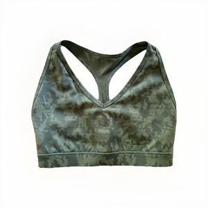Buff Bunny‎ Sports Bra Light Blue Green Camouflage Size Small